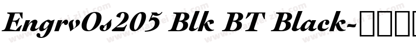 EngrvOs205 Blk BT Black字体转换